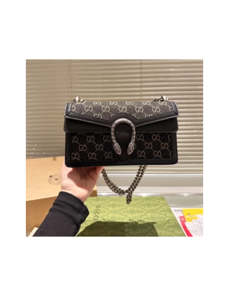 Gucci Dionysus Bag GG Denim Small,GUCCI,BAGS