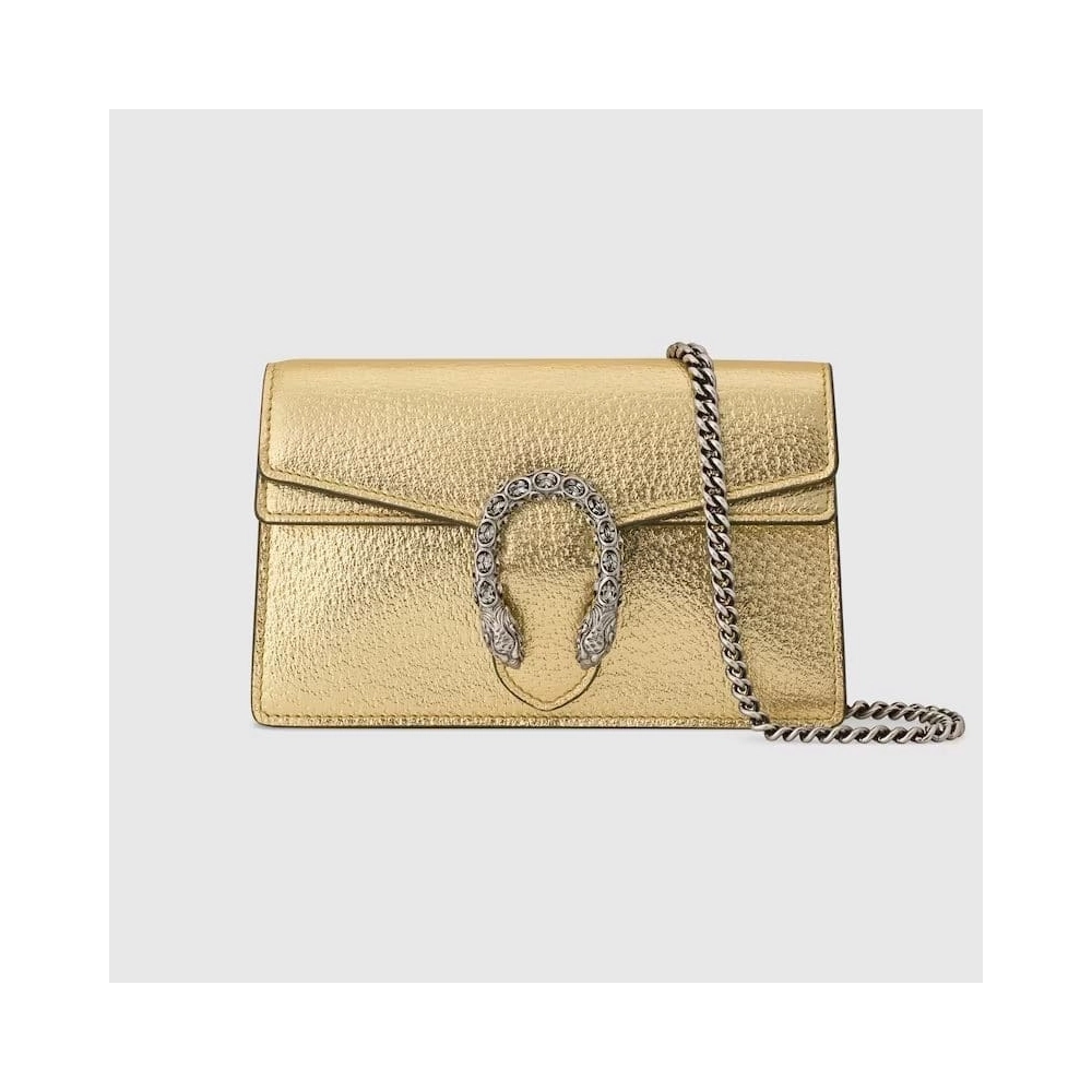 GUCCI DIONYSUS SUPER MINI BAG GOLD,GUCCI,BAGS