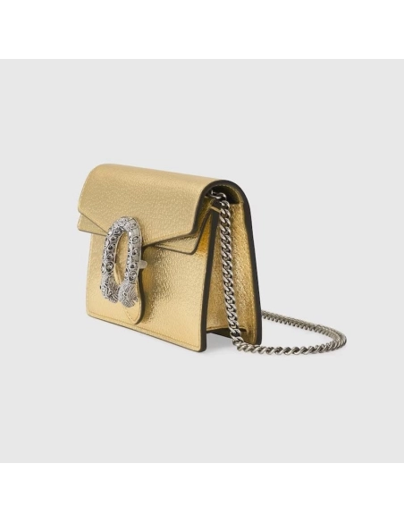 GUCCI DIONYSUS SUPER MINI BAG GOLD,GUCCI,BAGS