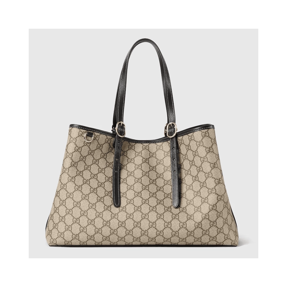 GUCCI EMBLEM LARGE TOTE BAG,GUCCI,BAGS