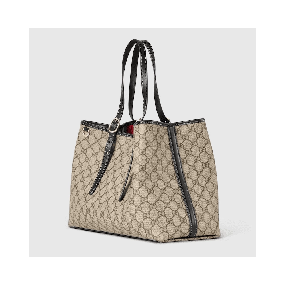 GUCCI EMBLEM LARGE TOTE BAG,GUCCI,BAGS