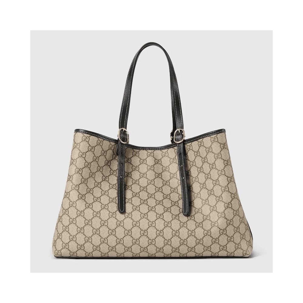 GUCCI EMBLEM LARGE TOTE BAG,GUCCI,BAGS