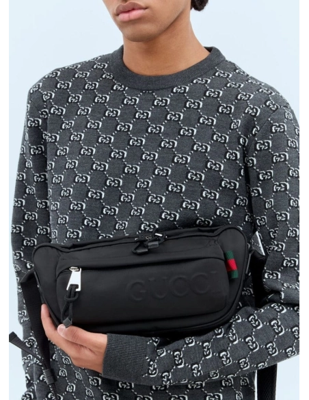 Gucci Embossed Logo Small Crossbody Bag,GUCCI,BAGS