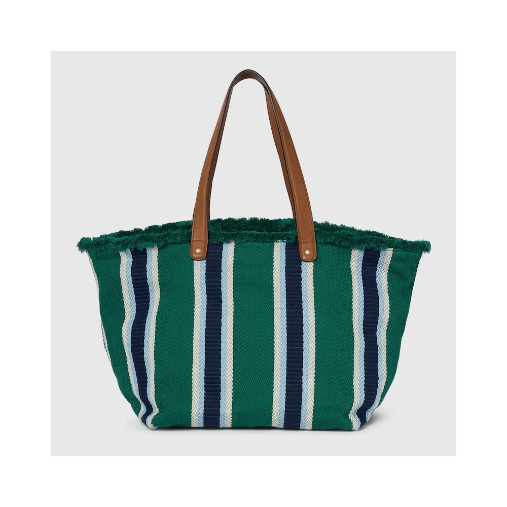 GUCCI EMBROIDERED MEDIUM CANVAS TOTE BAG,GUCCI,BAGS