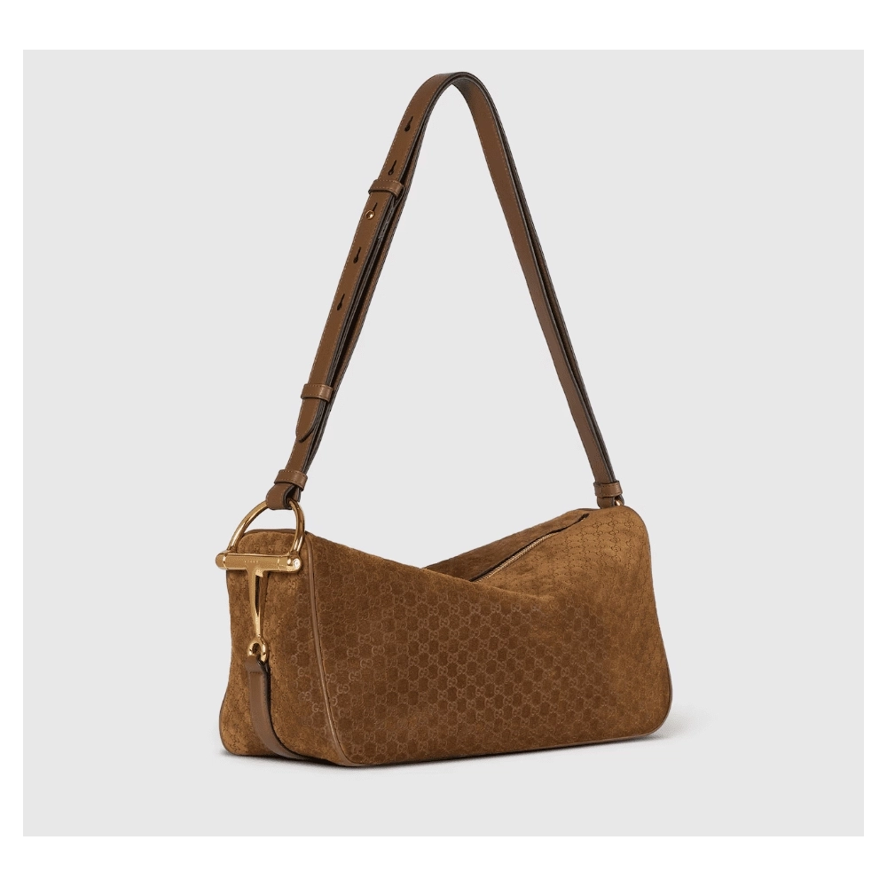 Gucci Half Horsebit Medium Shoulder Bag,GUCCI,BAGS