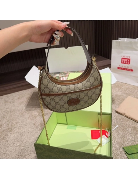 GUCCI Half Moon Mini Handbag,GUCCI,BAGS