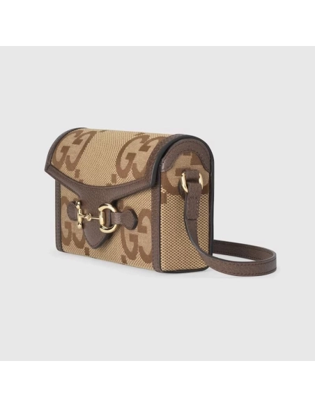 GUCCI HORSEBIT 1955 JUMBO GG MINI BAG,GUCCI,BAGS