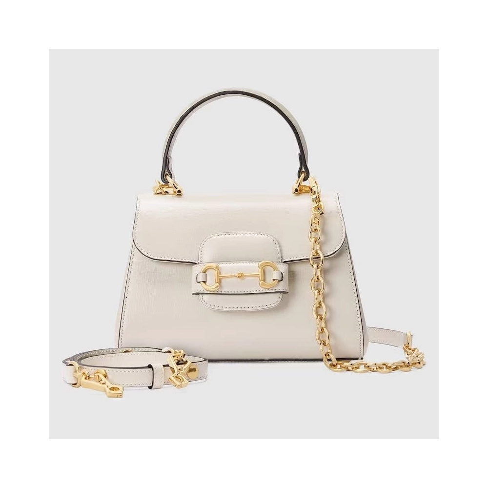 GUCCI HORSEBIT 1955 MINI BAG (White),GUCCI,BAGS