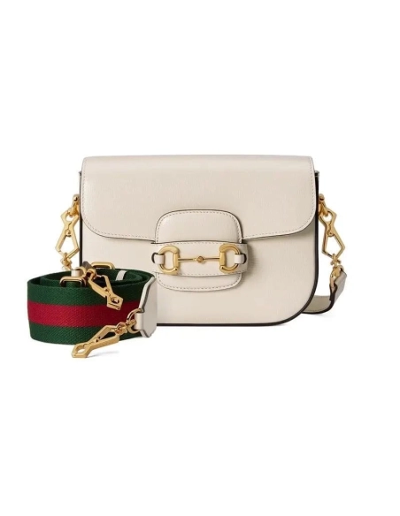 GUCCI HORSEBIT 1955 MINI BAG WHITE,GUCCI,BAGS