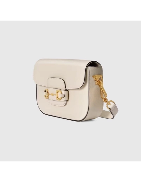 GUCCI HORSEBIT 1955 MINI BAG WHITE,GUCCI,BAGS