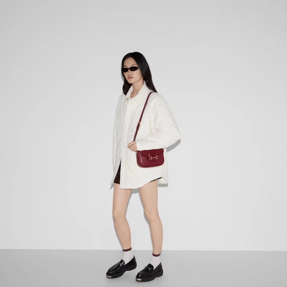 Gucci Horsebit 1955 Soft Mini Shoulder Bag,GUCCI,BAGS