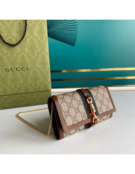 GUCCI Jackie 1961 Chain Wallet,GUCCI,BAGS