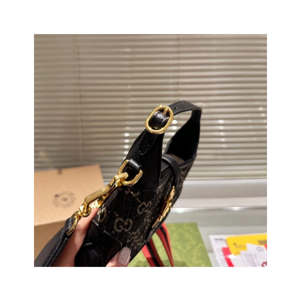 Gucci Jackie 1961 Cloth Crossbody Bag,GUCCI,BAGS