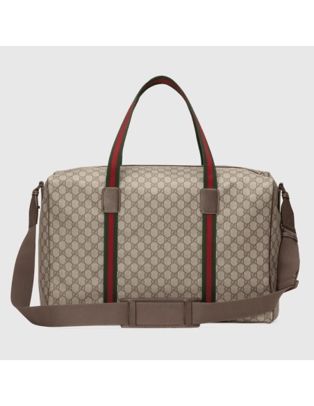 Gucci Large Duffle Bag With Web,GUCCI,BAGS