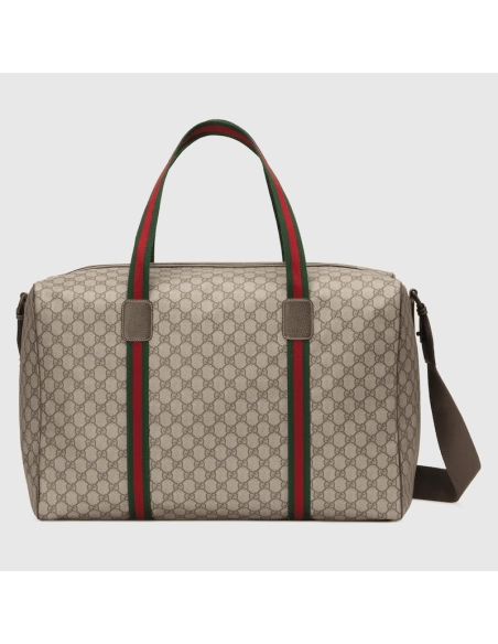 Gucci Large Duffle Bag With Web,GUCCI,BAGS