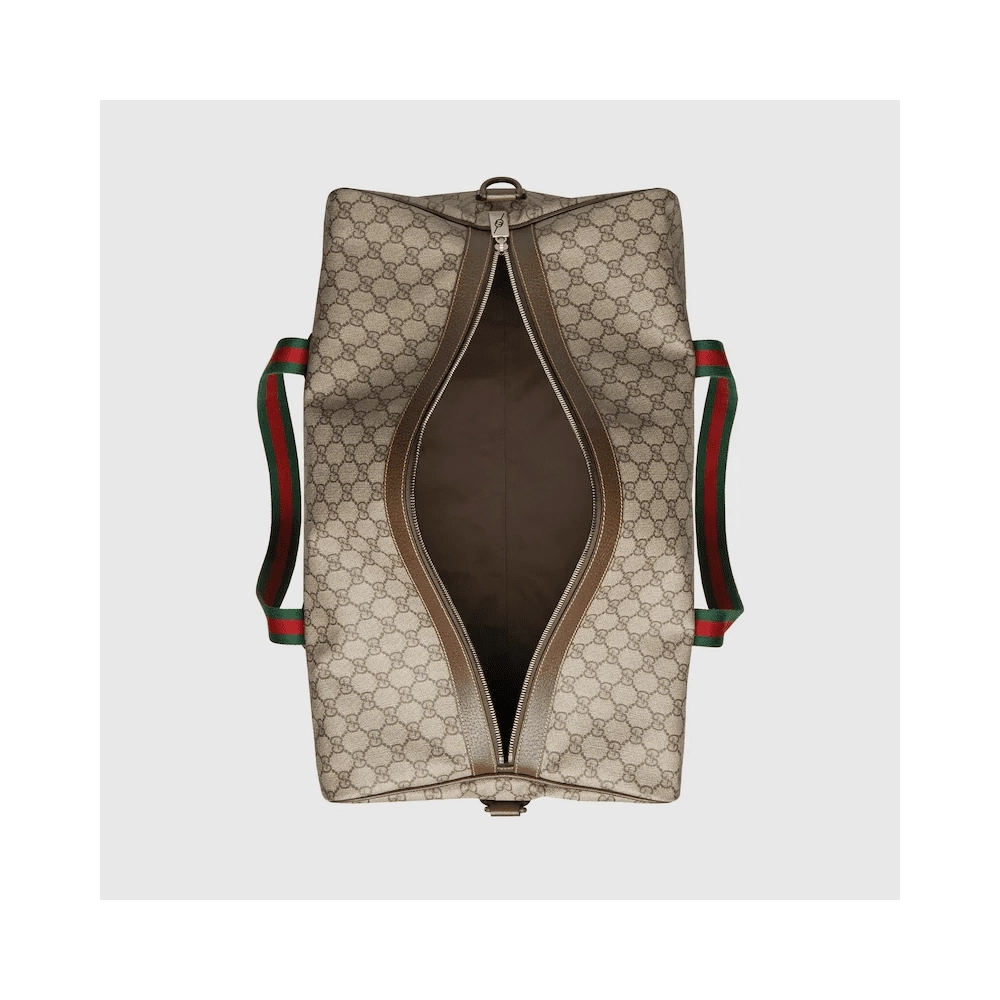 Gucci Large Duffle Bag With Web,GUCCI,BAGS