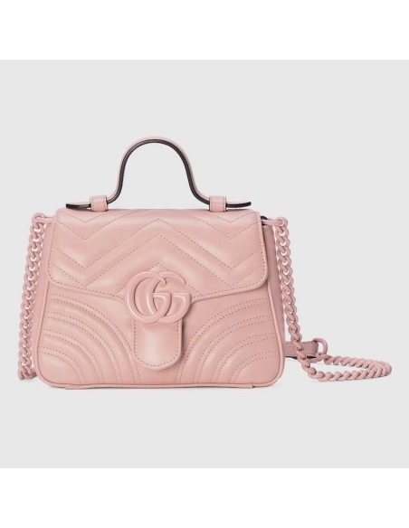 GUCCI MARMONT MINI TOP HANDLE BAG,GUCCI,BAGS