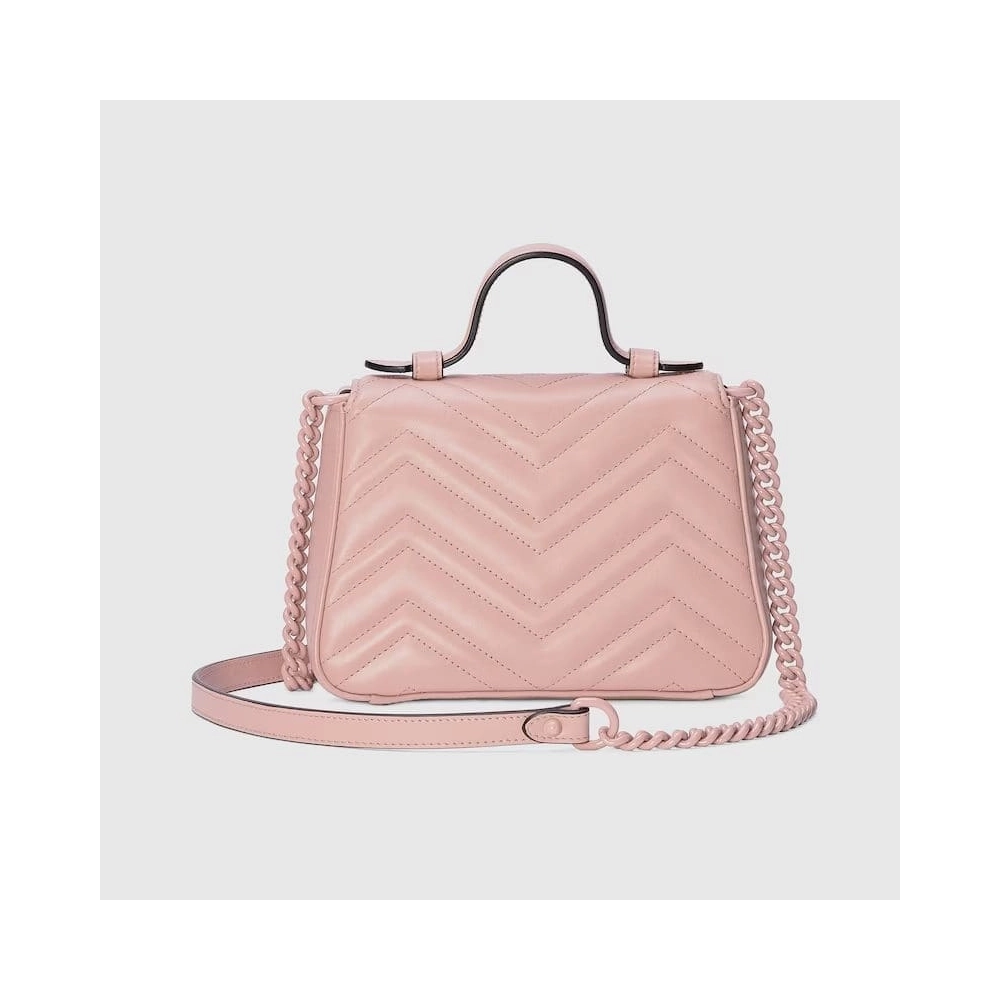 GUCCI MARMONT MINI TOP HANDLE BAG,GUCCI,BAGS