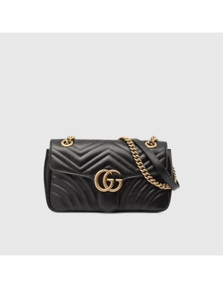 GUCCI MARMONT SMALL MATELASSe SHOULDER BAG,GUCCI,BAGS