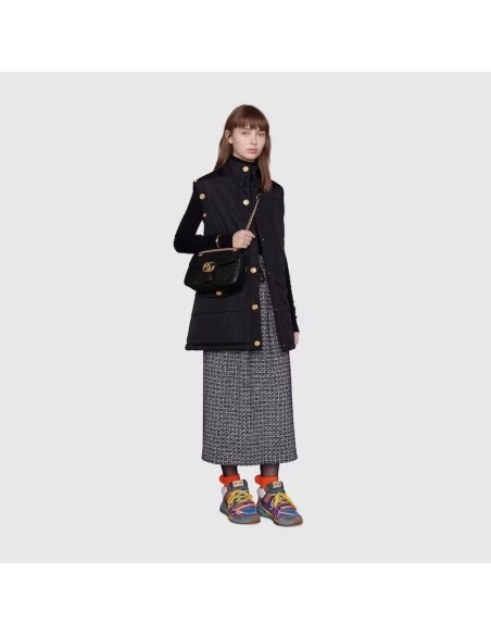 GUCCI MARMONT SMALL MATELASSe SHOULDER BAG,GUCCI,BAGS