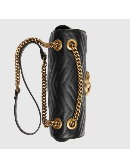 GUCCI MARMONT SMALL MATELASSe SHOULDER BAG,GUCCI,BAGS