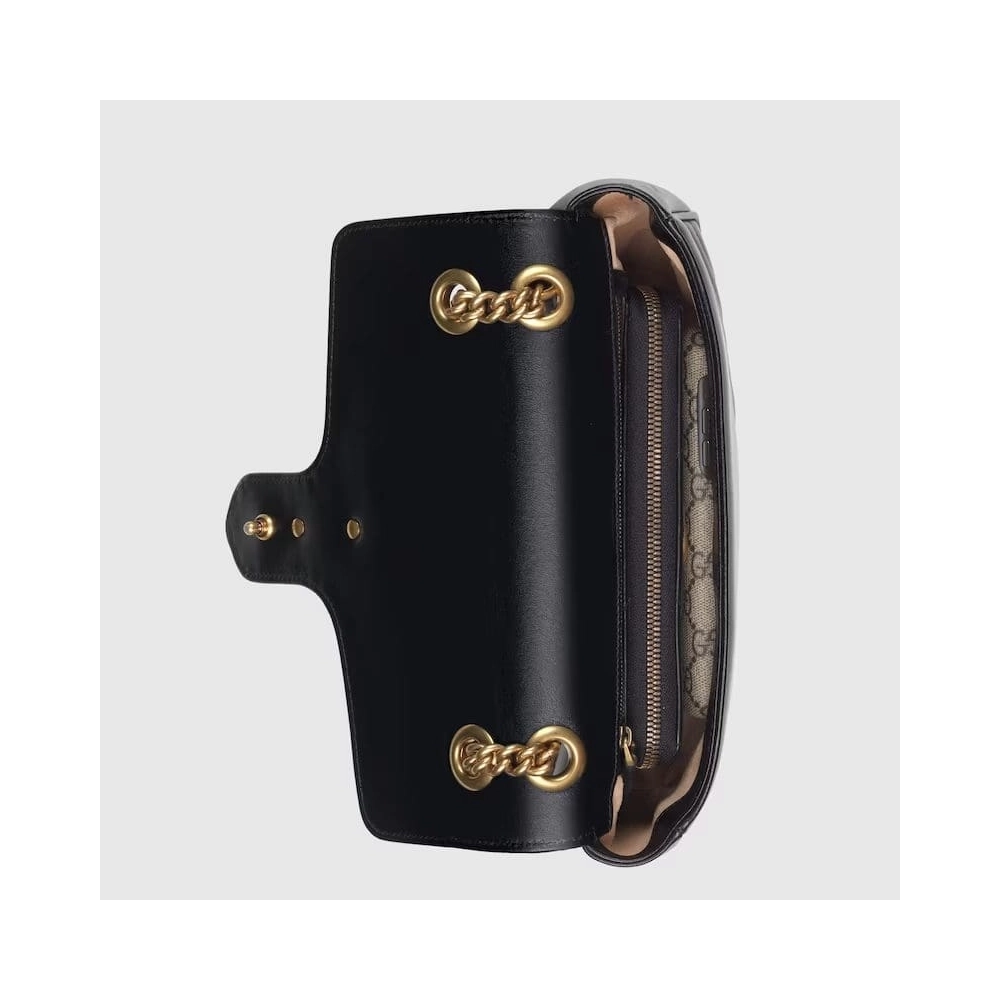 GUCCI MARMONT SMALL MATELASSe SHOULDER BAG,GUCCI,BAGS