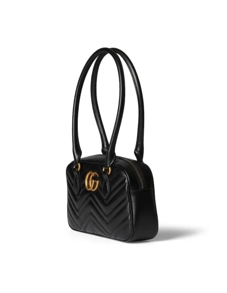 GUCCI MARMONT SMALL TOP HANDLE BAG,GUCCI,BAGS