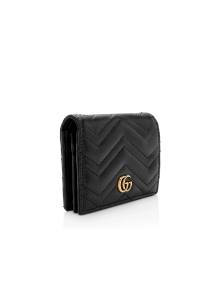 Gucci Matelasse GG Marmont Card Case Wallet (SHF 61rHie),GUCCI,BAGS