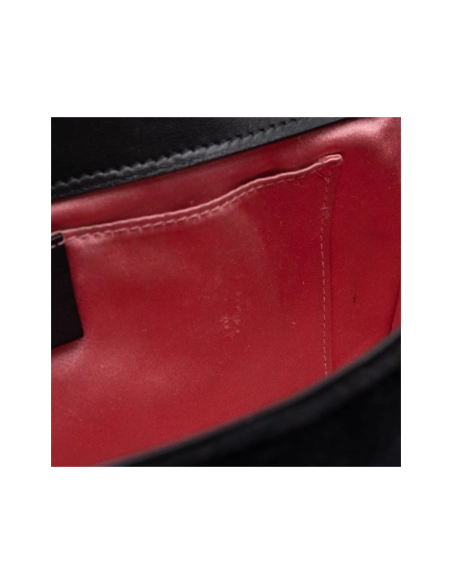 Gucci Matelasse Velvet GG Marmont Mini Shoulder Bag (SHF 22601),GUCCI,BAGS