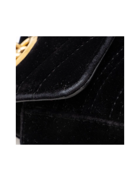 Gucci Matelasse Velvet GG Marmont Mini Shoulder Bag (SHF 22601),GUCCI,BAGS