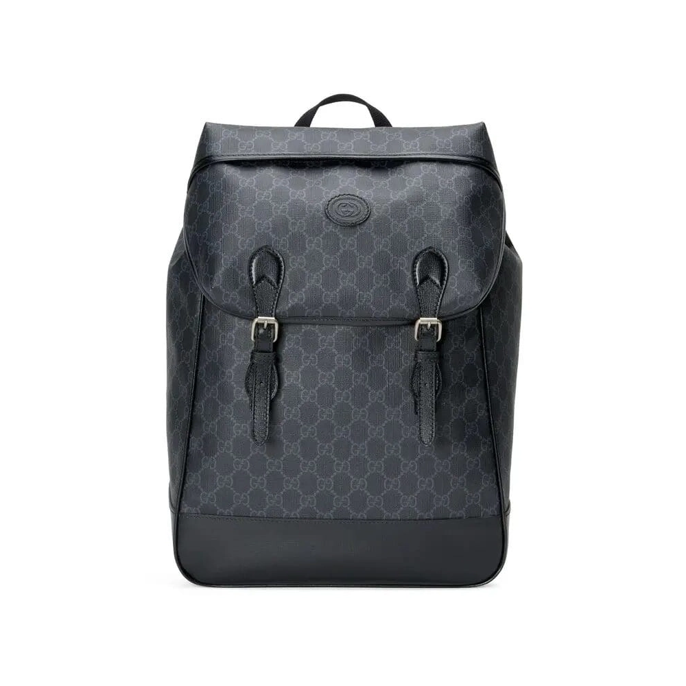 GUCCI MEDIUM BACKPACK WITH INTERLOCKING G,GUCCI,BAGS