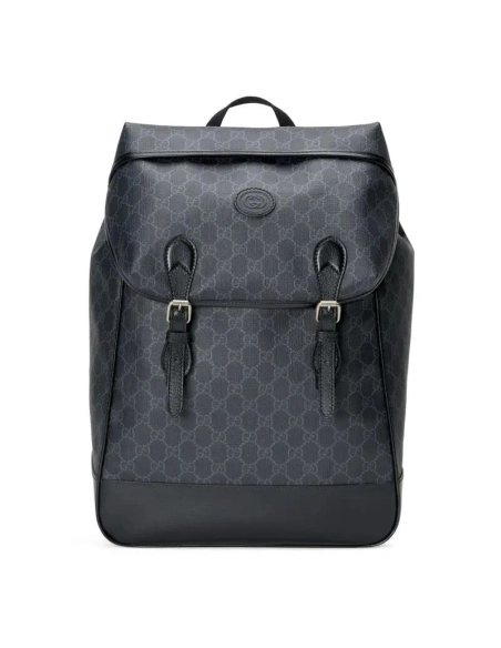 GUCCI MEDIUM BACKPACK WITH INTERLOCKING G,GUCCI,BAGS