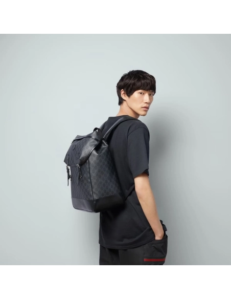 GUCCI MEDIUM BACKPACK WITH INTERLOCKING G,GUCCI,BAGS