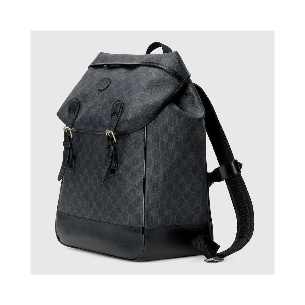 GUCCI MEDIUM BACKPACK WITH INTERLOCKING G,GUCCI,BAGS