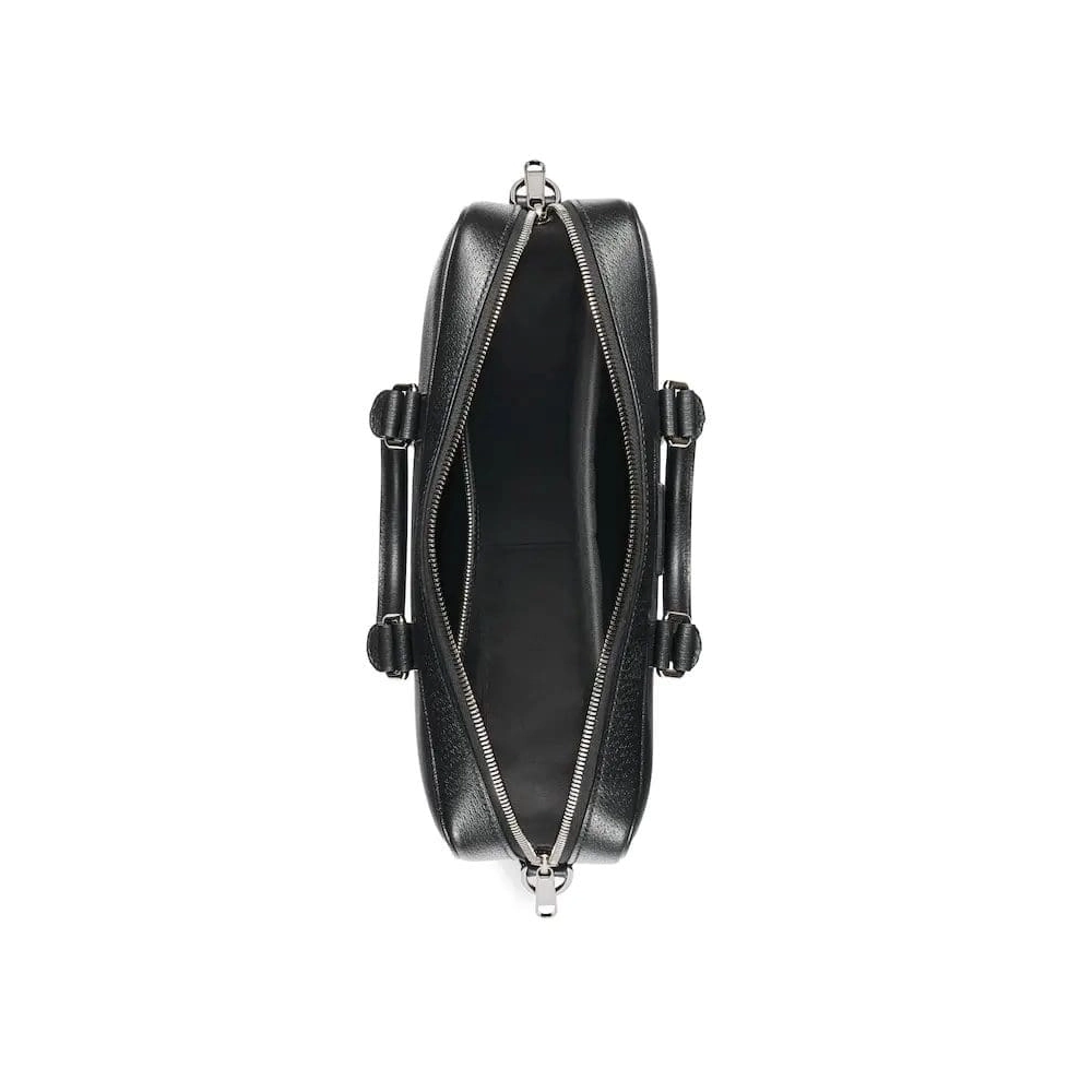 GUCCI MEDIUM GG BRIEFCASE WITH LOGO PLAQUE,GUCCI,BAGS