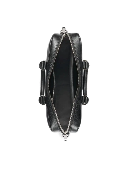 GUCCI MEDIUM GG BRIEFCASE WITH LOGO PLAQUE,GUCCI,BAGS