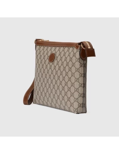 GUCCI MESSENGER BAG WITH INTERLOCKING G,GUCCI,BAGS
