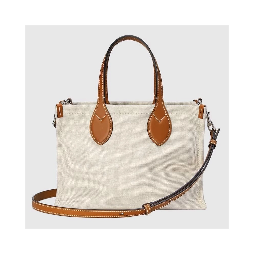 GUCCI MINI TOTE BAG WITH GUCCI PRINT,GUCCI,BAGS