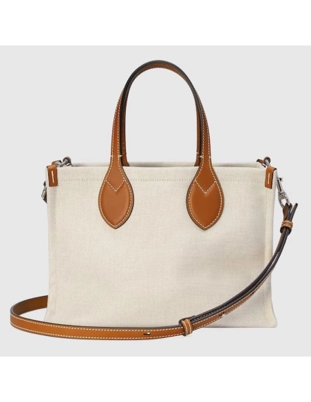 GUCCI MINI TOTE BAG WITH GUCCI PRINT,GUCCI,BAGS