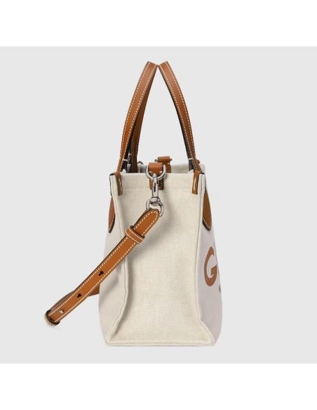 GUCCI MINI TOTE BAG WITH GUCCI PRINT,GUCCI,BAGS