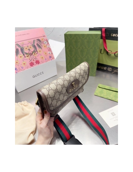 GUCCI NEO VINTAGE GG SUPREME BELT BAG,GUCCI,BAGS