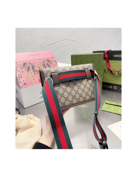 GUCCI NEO VINTAGE GG SUPREME BELT BAG,GUCCI,BAGS