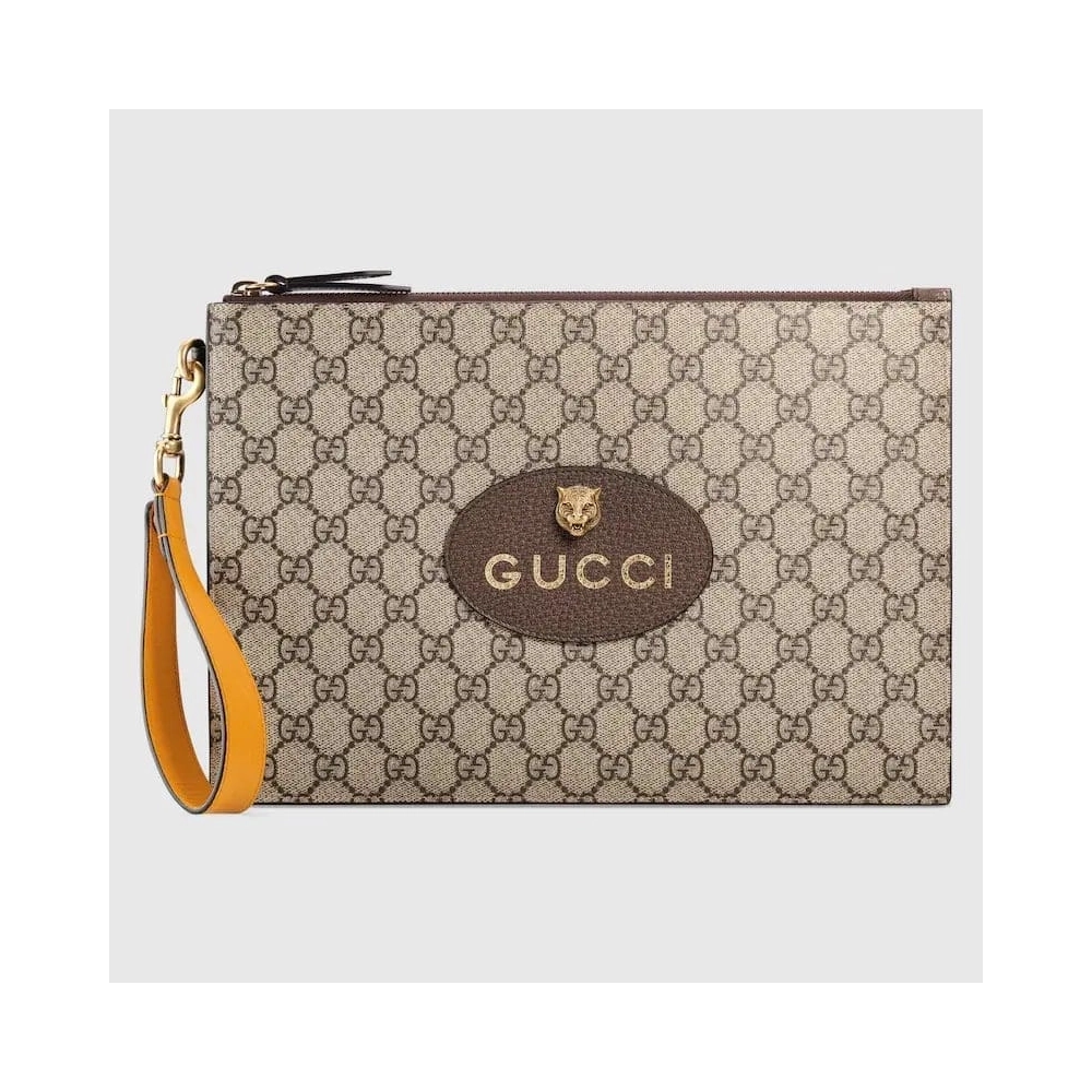 GUCCI NEO VINTAGE GG SUPREME POUCH,GUCCI,BAGS