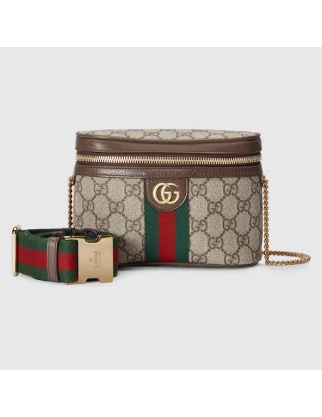 GUCCI OPHIDIA BELT BAG WITH WEB,GUCCI,BAGS