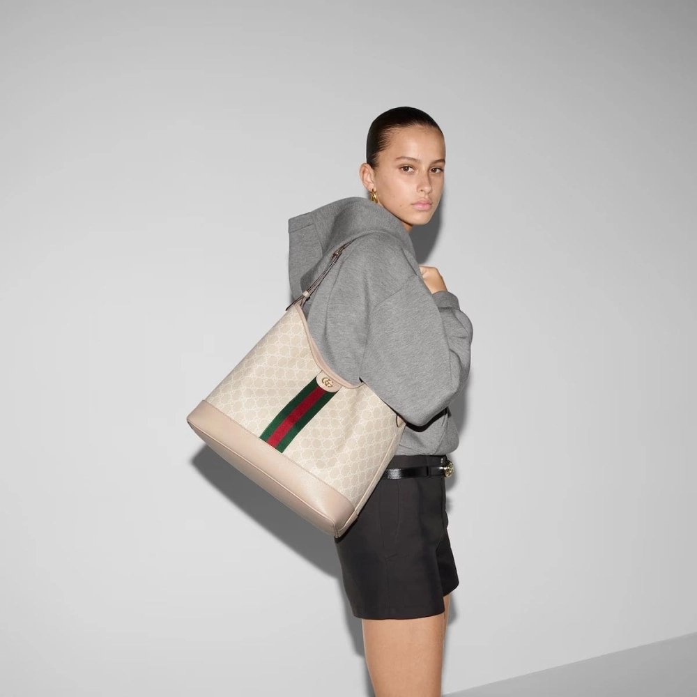 GUCCI OPHIDIA GG MEDIUM SHOULDER BAG,GUCCI,BAGS