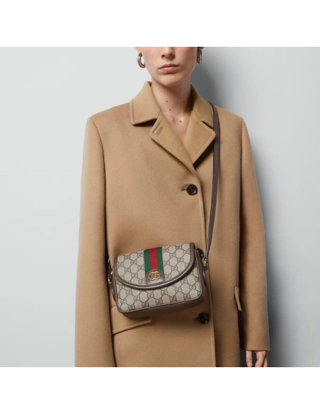 GUCCI OPHIDIA GG MINI SHOULDER BAG,GUCCI,BAGS