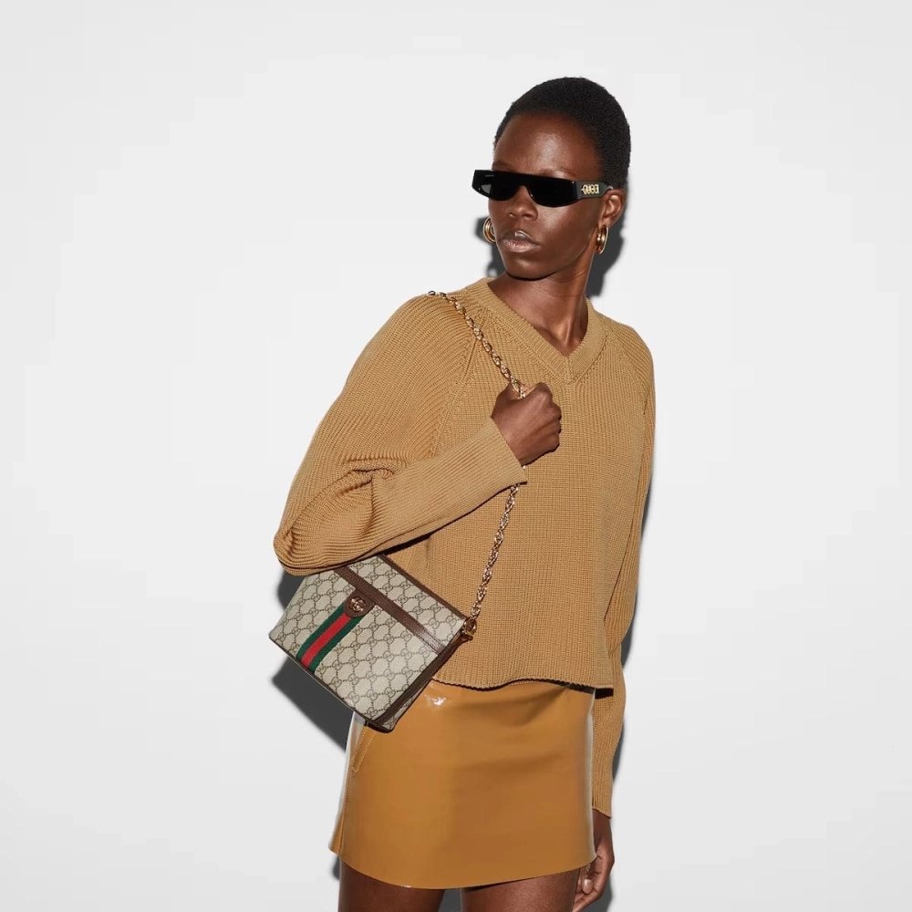 GUCCI OPHIDIA GG MINI SHOULDER BAG,GUCCI,BAGS
