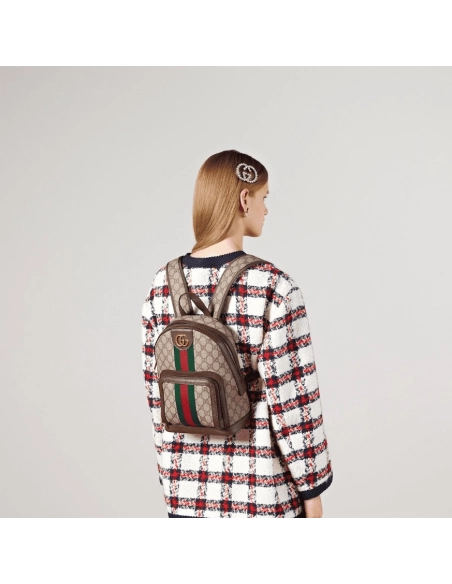 GUCCI OPHIDIA GG SMALL BACKPACK,GUCCI,BAGS