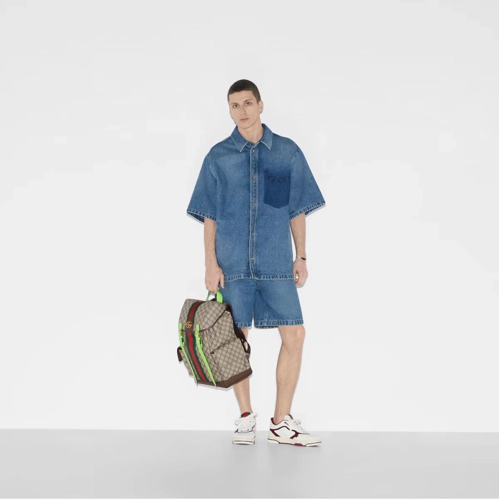 GUCCI OPHIDIA MEDIUM GG BACKPACK,GUCCI,BAGS