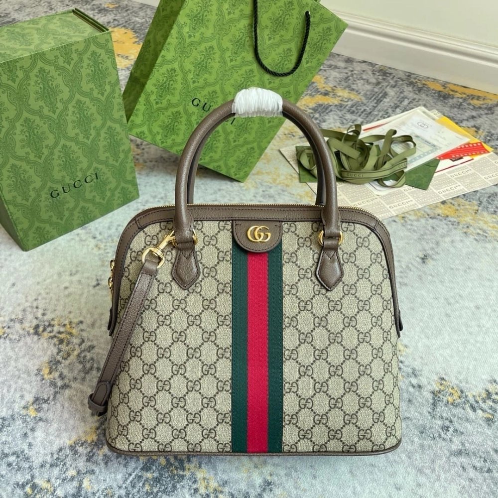GUCCI OPHIDIA MEDIUM TOP HANDLE BAG,GUCCI,BAGS